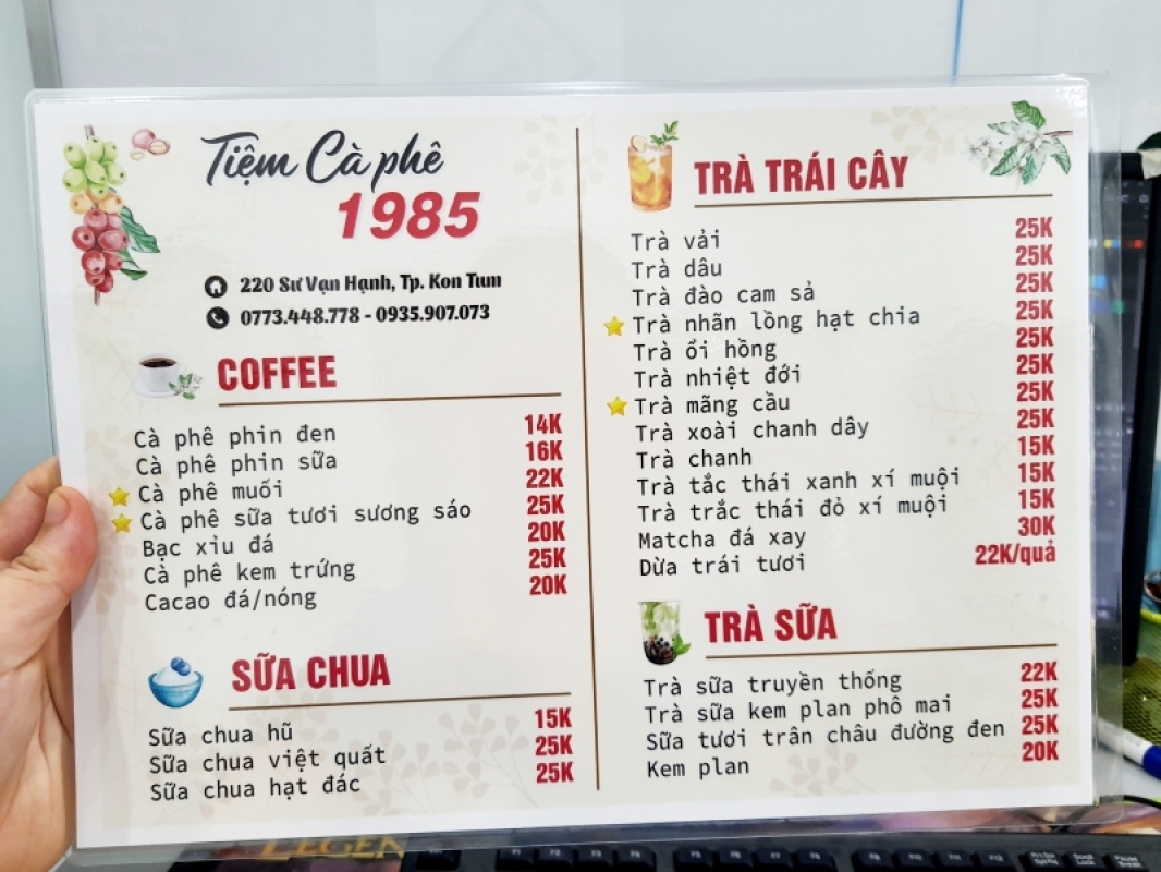 Thiết Kế Và In Ấn Menu